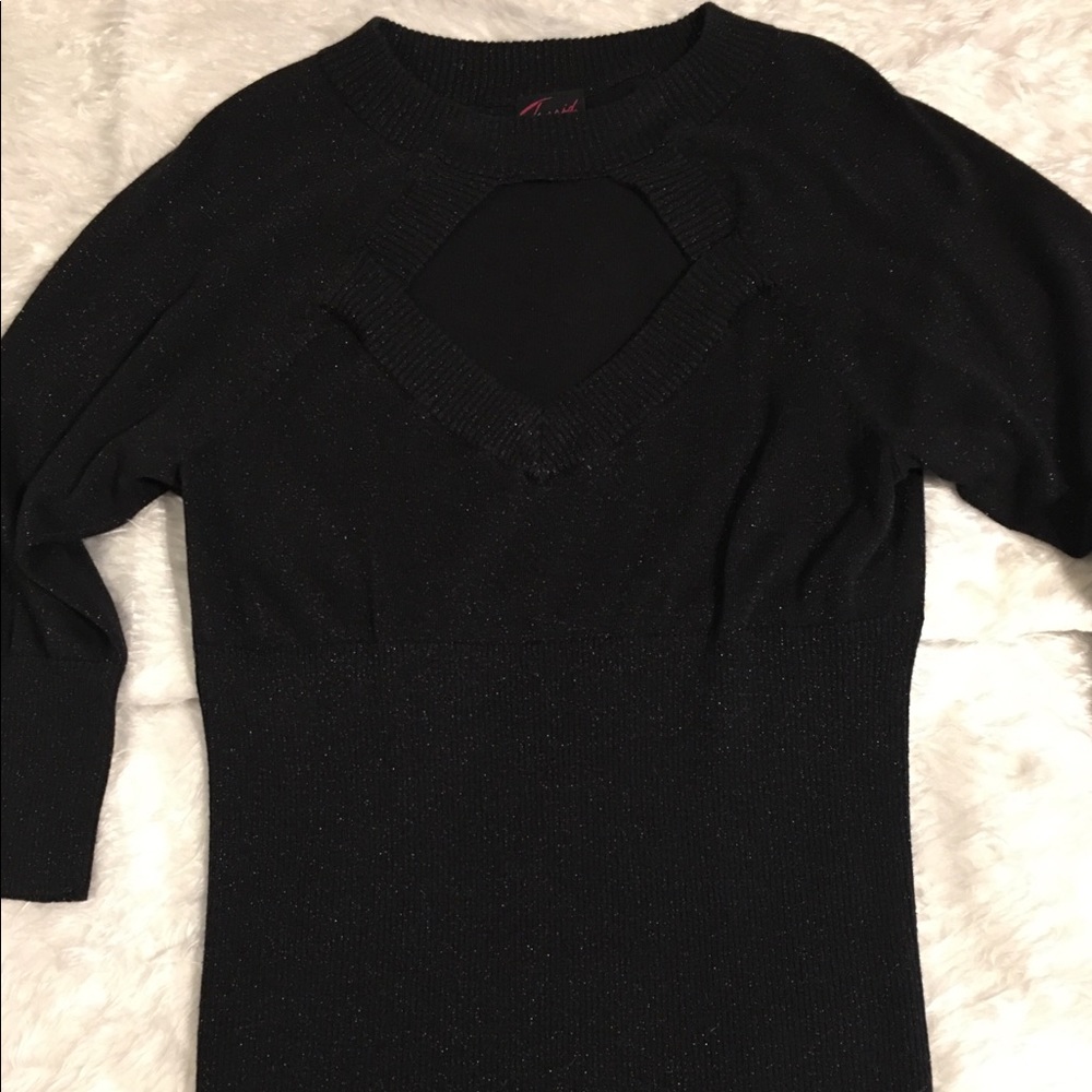 Sparkly Torrid black sweater - size 1